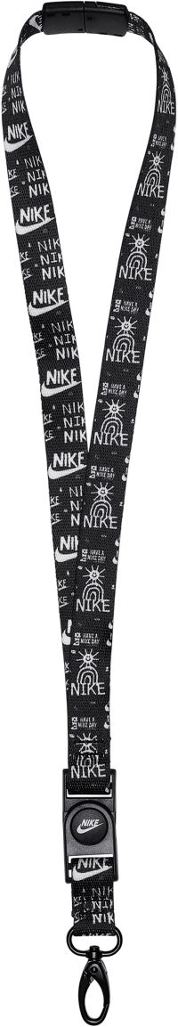 Nike ID Badge Zip Lanyard-Black