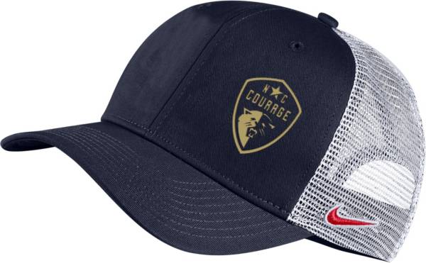 Nike North Carolina Courage 2023 Logo Navy Snapback Adjustable Trucker Hat product image
