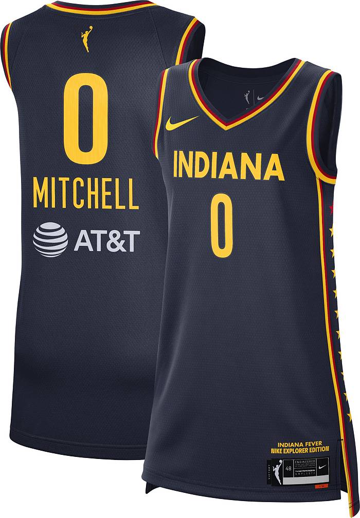 Women's Indiana Fever Kelsey Mitchell Nike Black 2021 Rebel Edition Victory  Player Jersey