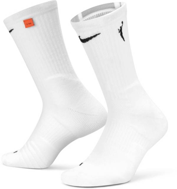 white and navy nike elite socks