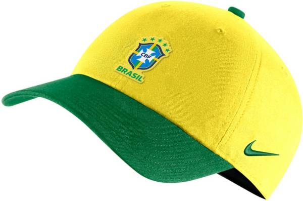 Nike Brazil Pride Flat Bill Cap - Midwest gold/Lucky Green/Pine