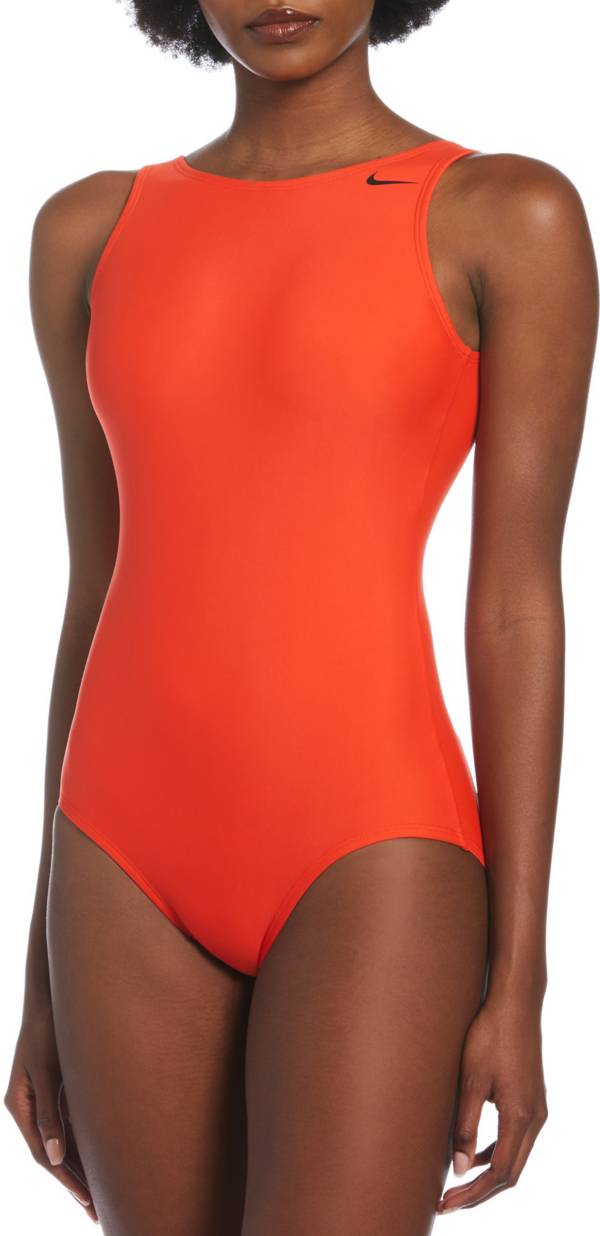 Sporty One Piece Swimsuit with UV Protection