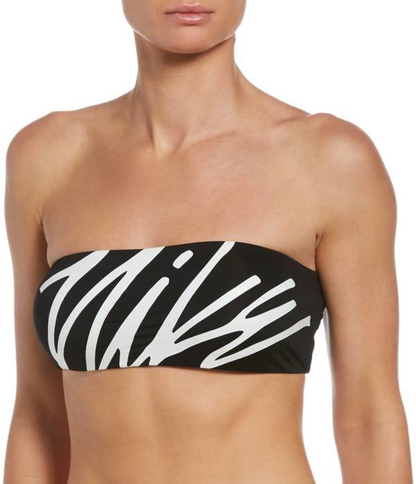 Lucky Brand MULTI Boho Chic Bandeau Swim Top, US Small