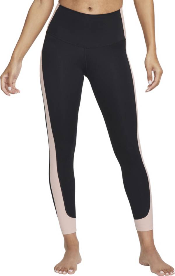 Nike Yoga Dri-FIT Luxe 7/8 Leggings Black/Sanddrift/Iron, 59% OFF