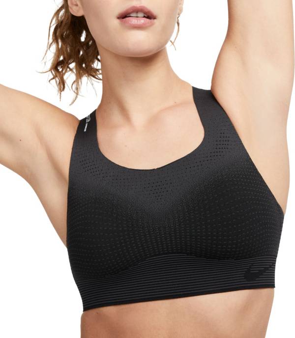 NEW NIKE FLYKNIT SPORTS BRA WITH MEDIUM SUPPORT SIZE XS in GREY & LIME MIX