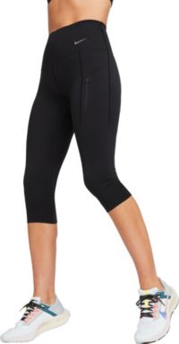 WHITE/BLACK SLIM CAPRI LEGGING