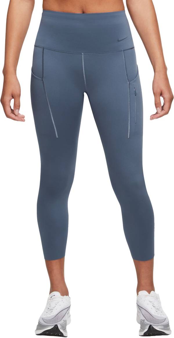 Nike Pro Training Capri Leggings Womens Size XS Blue Floral Dri Fit Cropped