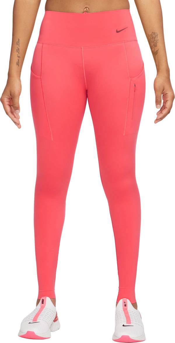 Nike Go Women's Firm-Support Mid-Rise Full-Length Leggings Pockets Size S,  M, L