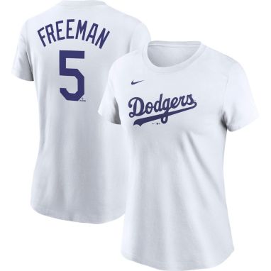 sorry, Nike Women's Los Angeles Dodgers Freddie Freeman #5 White T-Shirt is currently out of stock