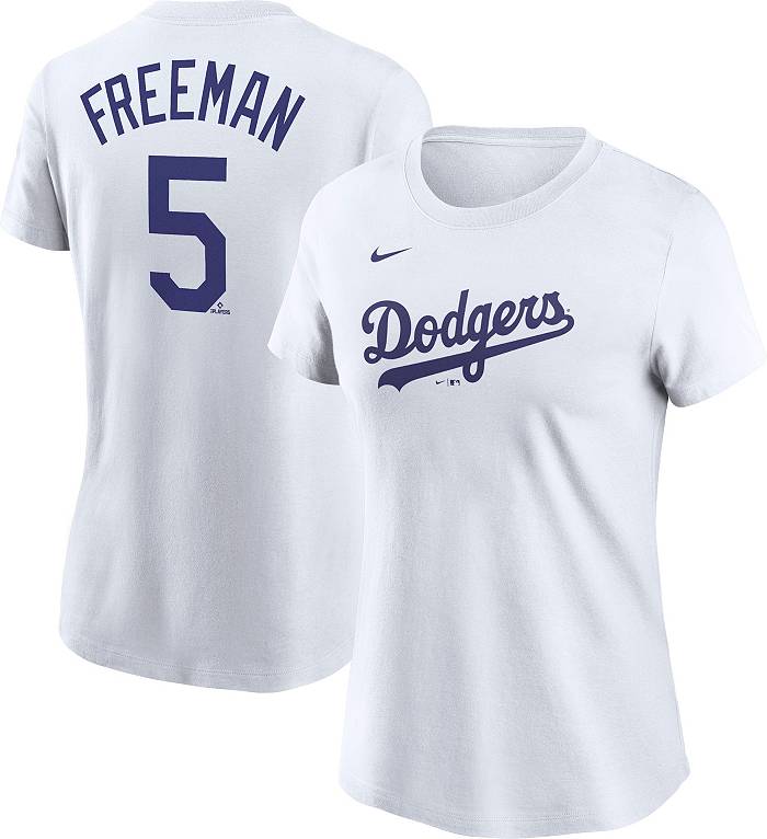 Women's Freddie Freeman Los Angeles Dodgers Roster Name & Number T