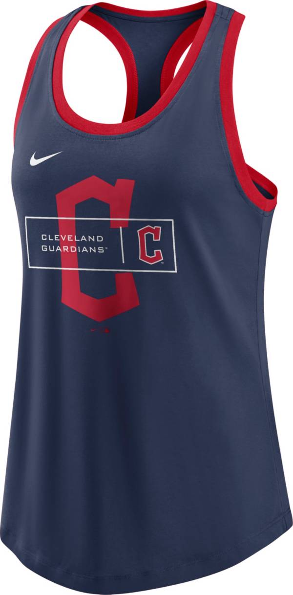 Nike Women's Cleveland Guardians Navy Racerback Tank Top product image