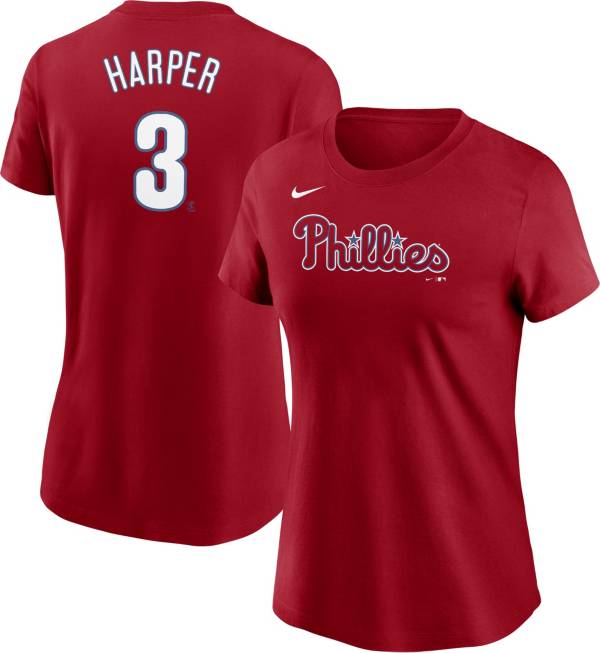 Nike Women's Philadelphia Phillies Bryce Harper #3 Red T-Shirt product image