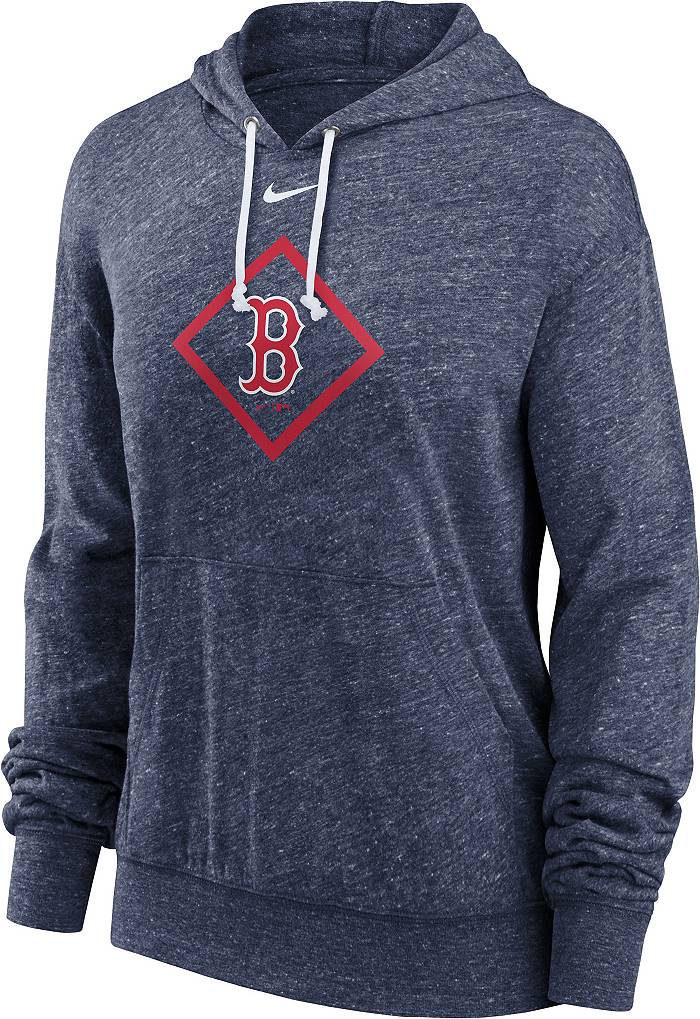 Youth Boston Red Sox Navy Wordmark Full-Zip Fleece Hoodie