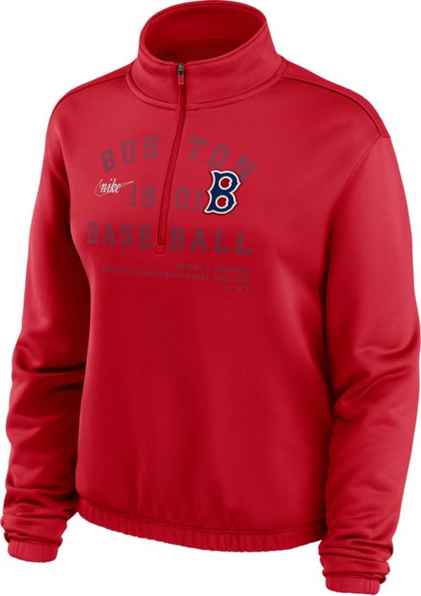 Nike Women's Boston Red Sox Red Cooperstown Collection Rewind 1/2 Zip Jacket product image