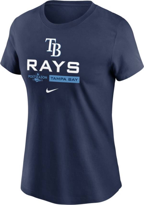 Nike Women's Tampa Bay Rays 2022 Postseason Participant Authentic Collection Dugout Navy T-Shirt product image