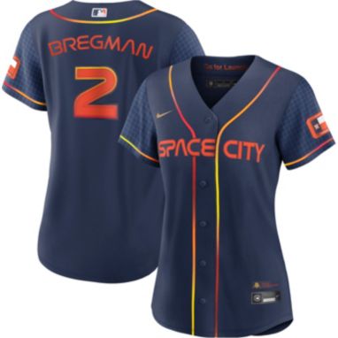 sorry, Nike Women's Houston Astros Alex Bregman #2 2022 City Connect Cool Base Jersey is currently out of stock