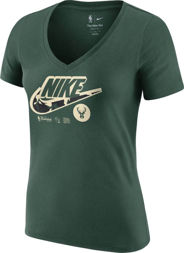 Nike Women's Milwaukee Bucks Green Dri-Fit T-Shirt product image