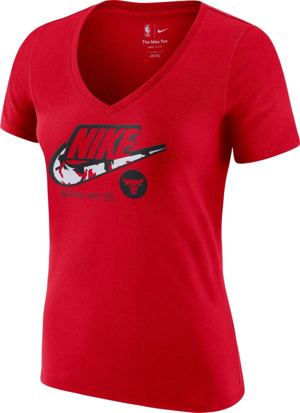 Nike Women's Chicago Bulls Red Dri-Fit T-Shirt product image