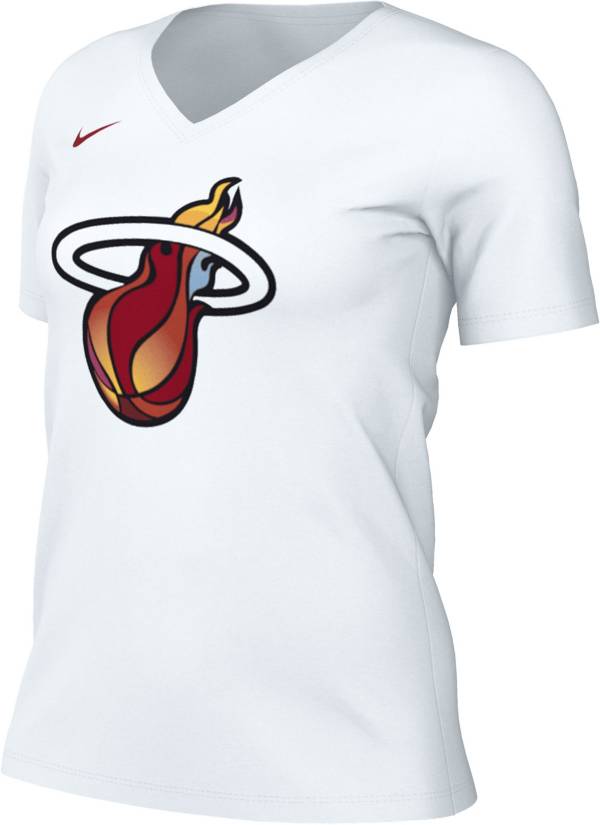 Women's Edition Miami Heat White V-Neck T-Shirt | Dick's Sporting Goods
