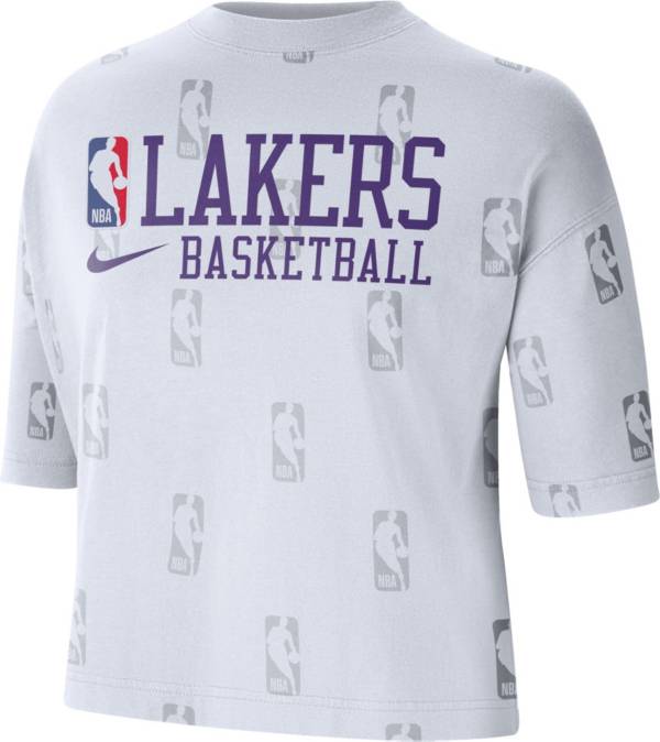Nike Men's 2022-23 City Edition Los Angeles Lakers LeBron James #6 White  Cotton T-Shirt
