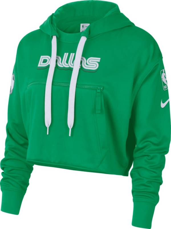 Nike Women's 2022-23 City Edition Dallas Mavericks Green Courtside Pullover Hoodie product image