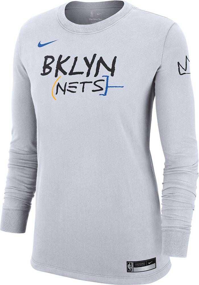 Brooklyn Nets City Edition Men's Nike NBA Long-Sleeve T-Shirt.