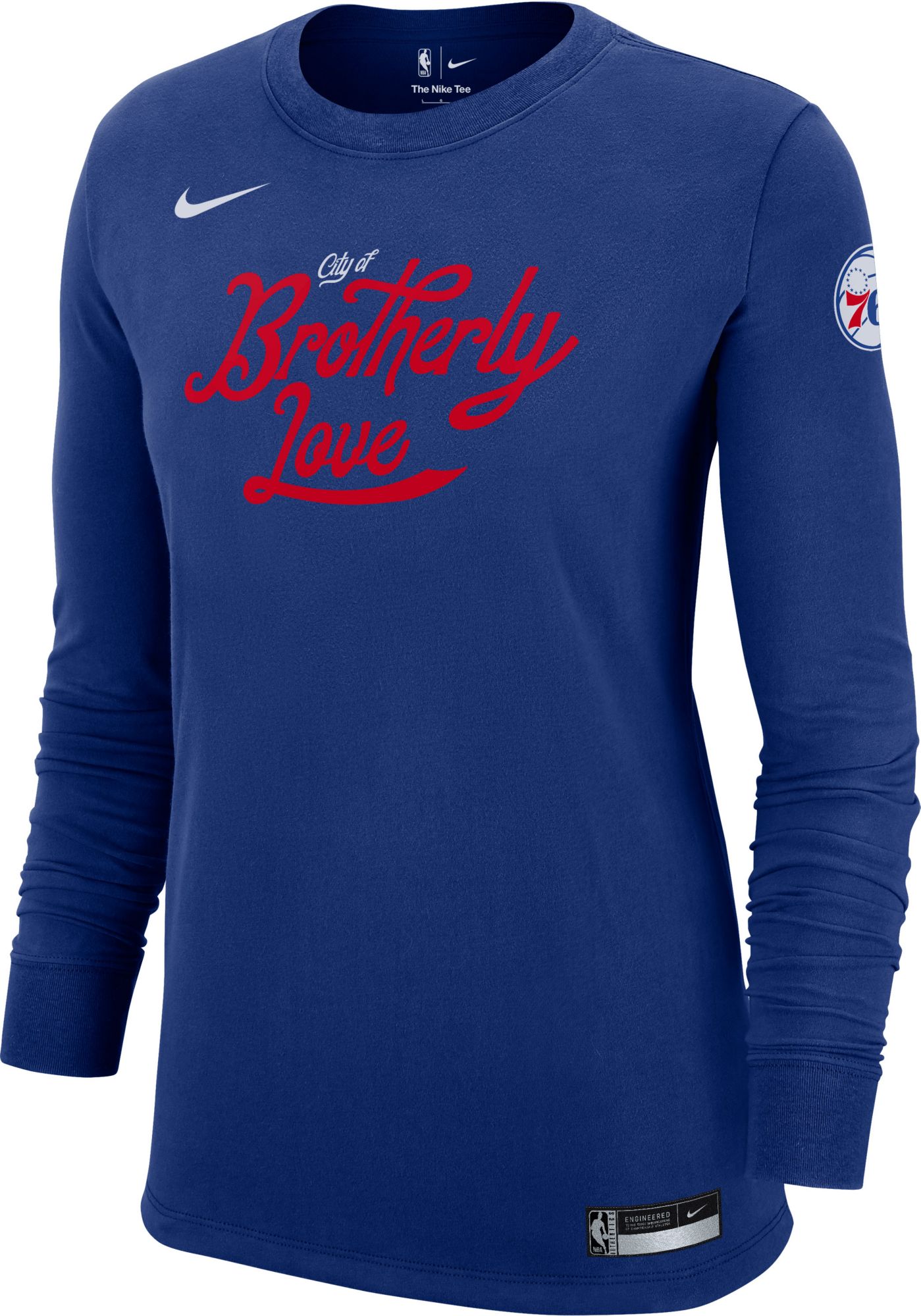 Philadelphia 76ers Nike Long Sleeve Sixers Shirt Sixers Sleeve