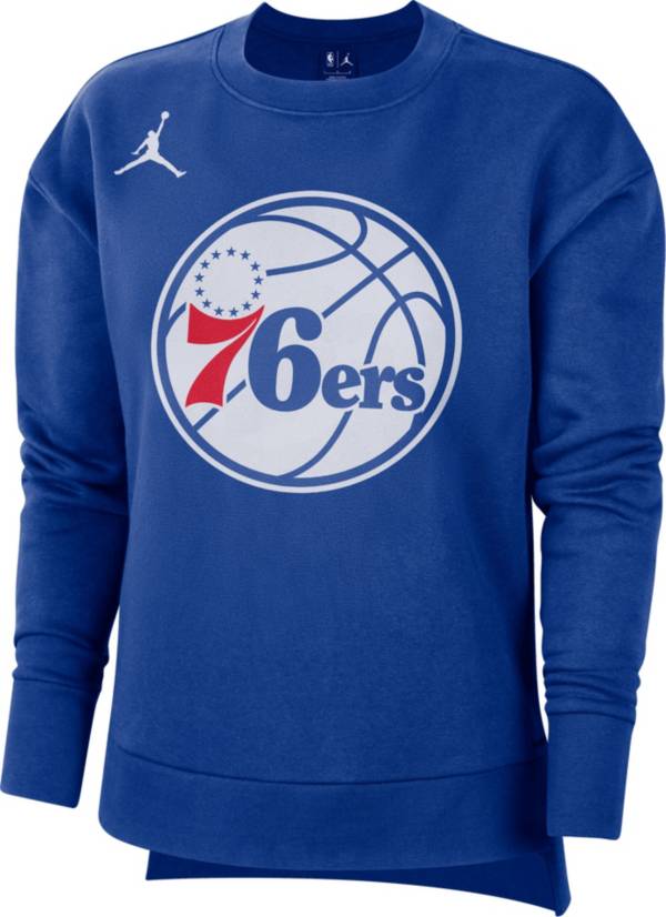 Nike Women's Philadelphia 76ers Blue Fleece Statement Crewneck product image