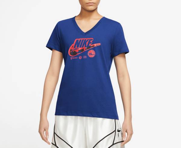 Philadelphia 76ers Cursive with Logo T Shirt, Long Sleeve Shirt