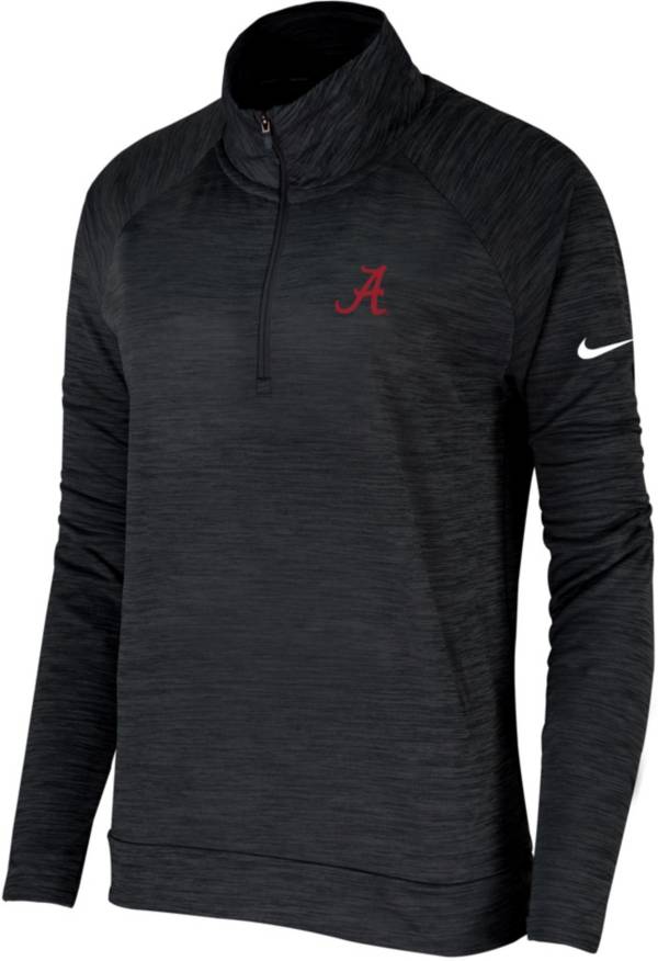 Nike Women's Alabama Crimson Tide Black Pacer Quarter-Zip Shirt product image