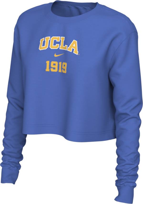 Nike Women's UCLA Bruins True Blue Cotton Cropped Long Sleeve T-Shirt product image