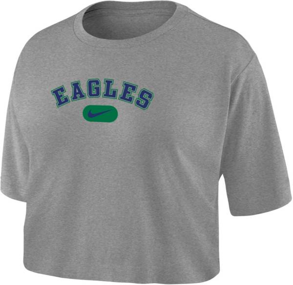 Nike Women's Florida Gulf Coast Eagles Grey Dri-FIT Cotton Crop T-Shirt product image