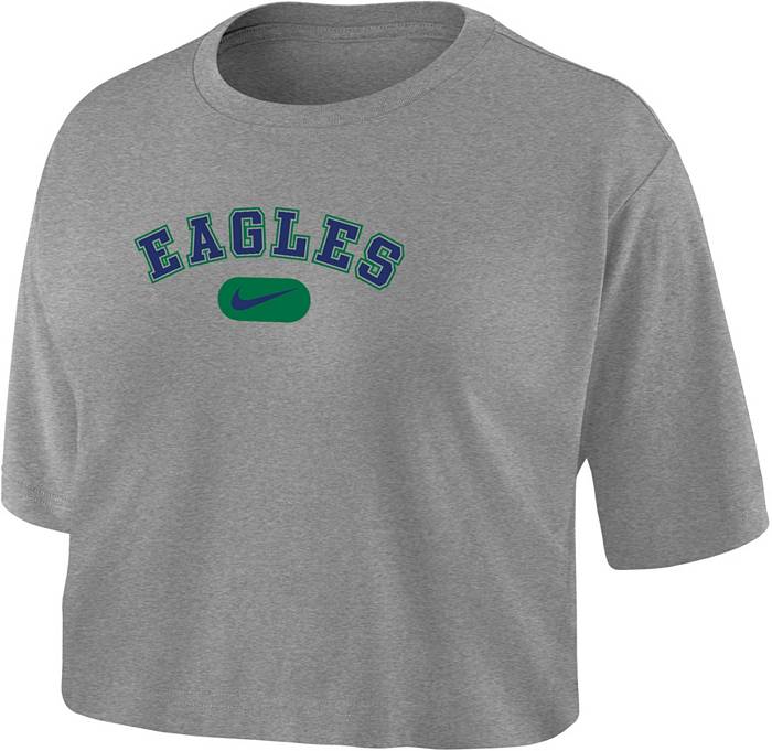 Nike Women's Florida Gulf Coast Eagles Grey Dri-FIT Cotton Crop T-Shirt