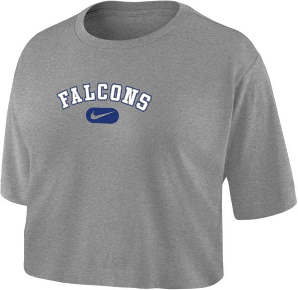 Nike Women's Air Force Falcons Silver Dri-FIT Cotton Crop T-Shirt product image