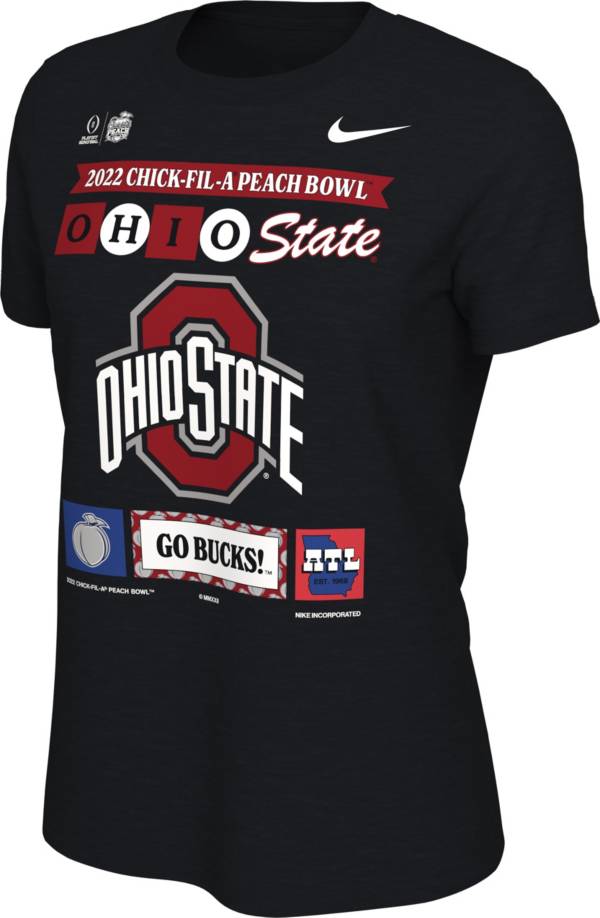 Nike Women's 2022-23 College Football Playoff Peach Bowl Bound Ohio State Buckeyes T-Shirt product image