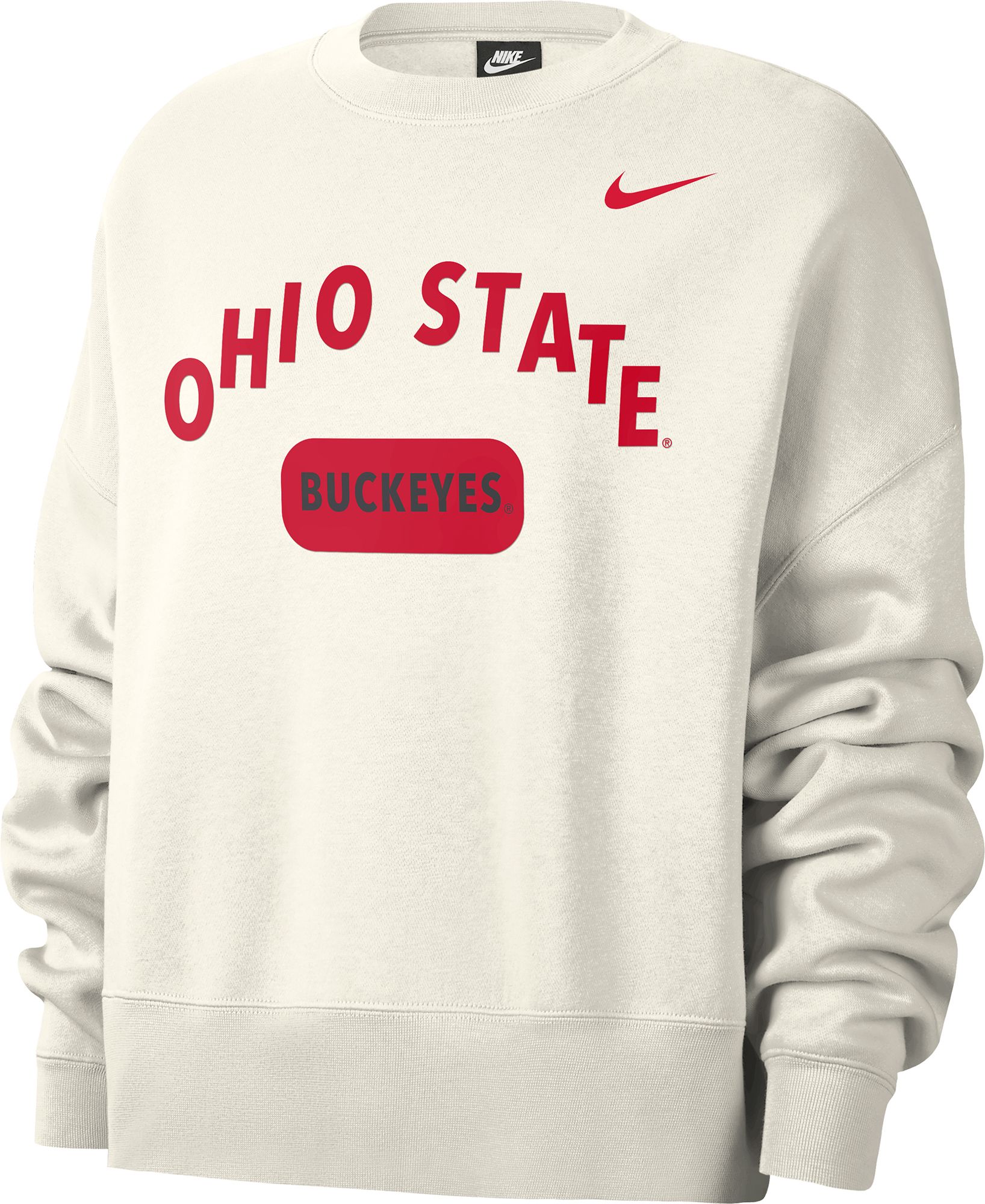 Nike Women's Ohio State Buckeyes Crew Neck White Sweatshirt | Dick's  Sporting Goods