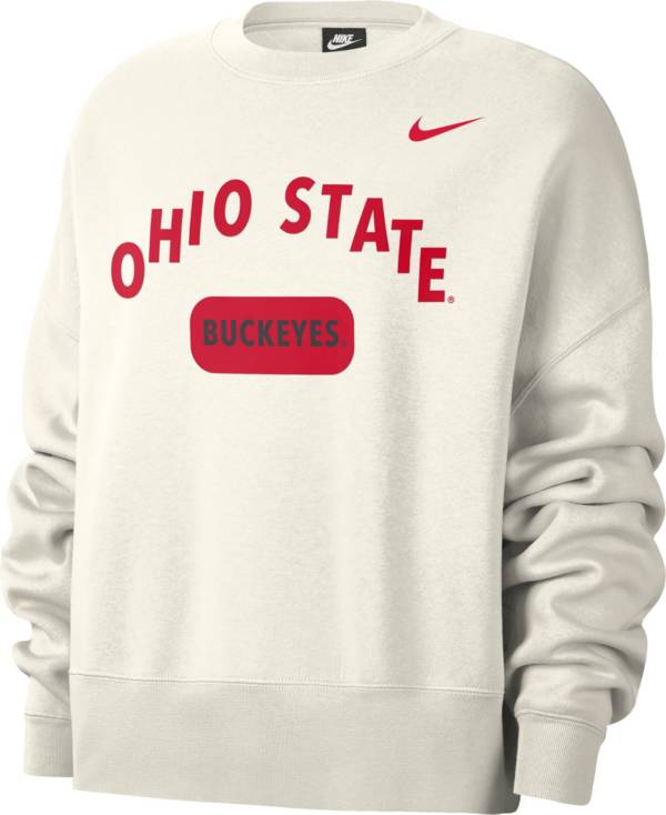 Nike Women's Ohio State Buckeyes Crew Neck White Sweatshirt | Dick's  Sporting Goods