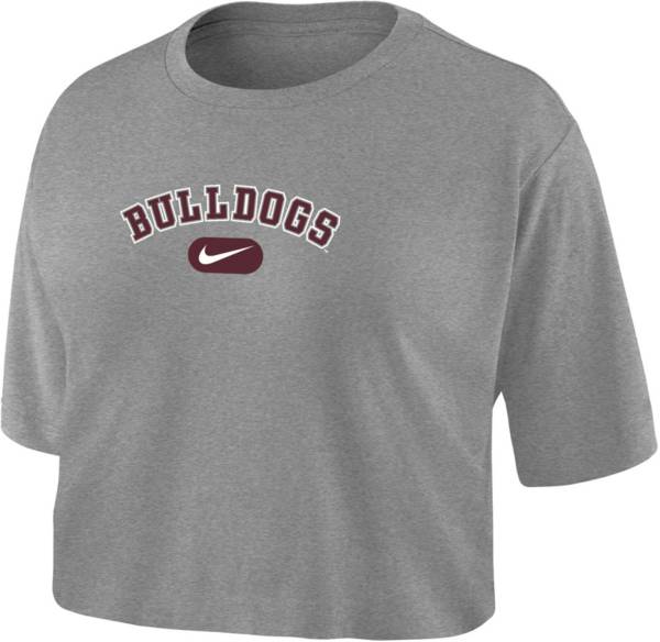 Nike Women's Alabama A&M Bulldogs Grey Dri-FIT Cotton Crop T-Shirt product image