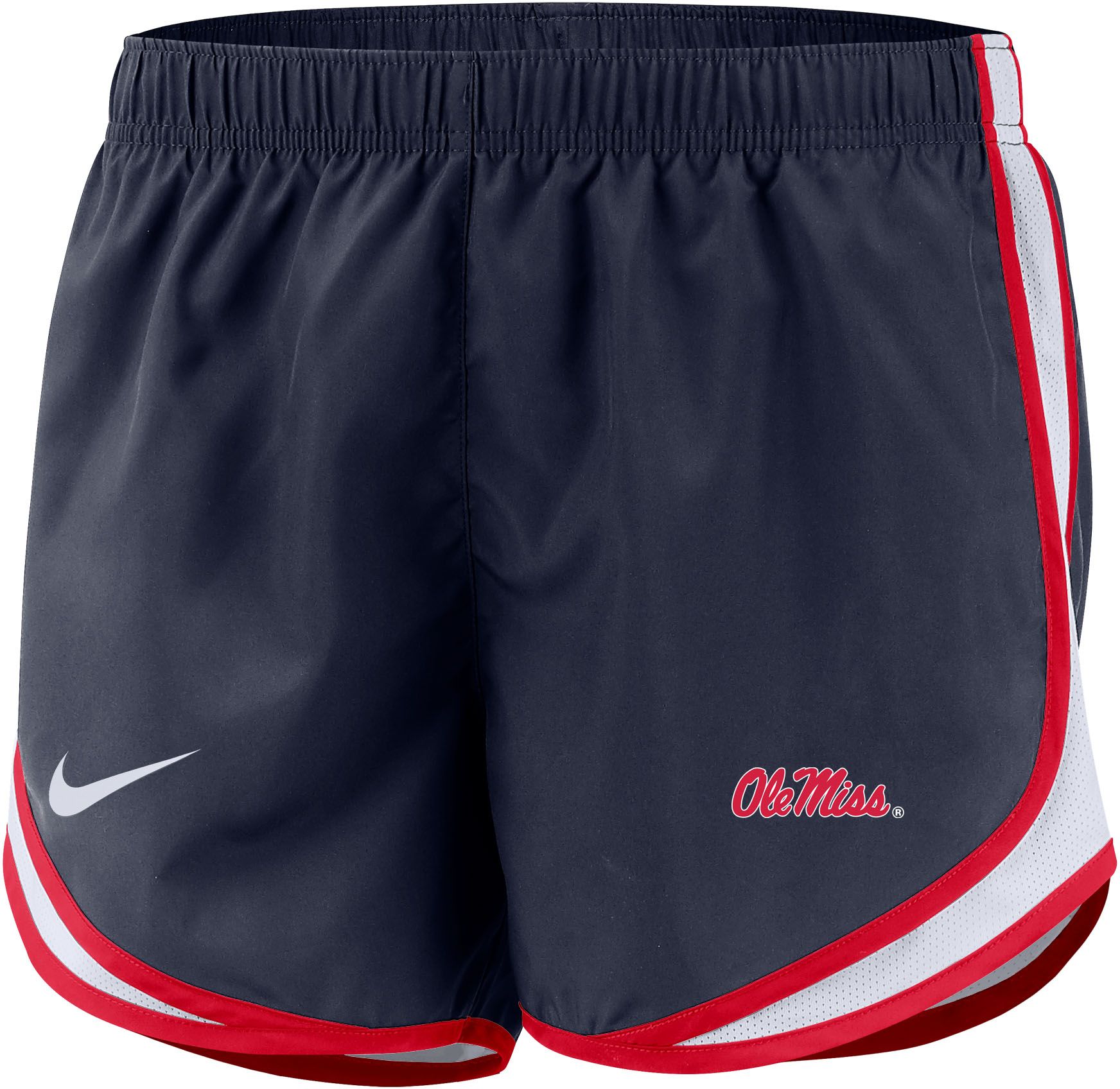 Nike Women's Ole Miss Rebels Blue Dri-FIT Tempo Shorts