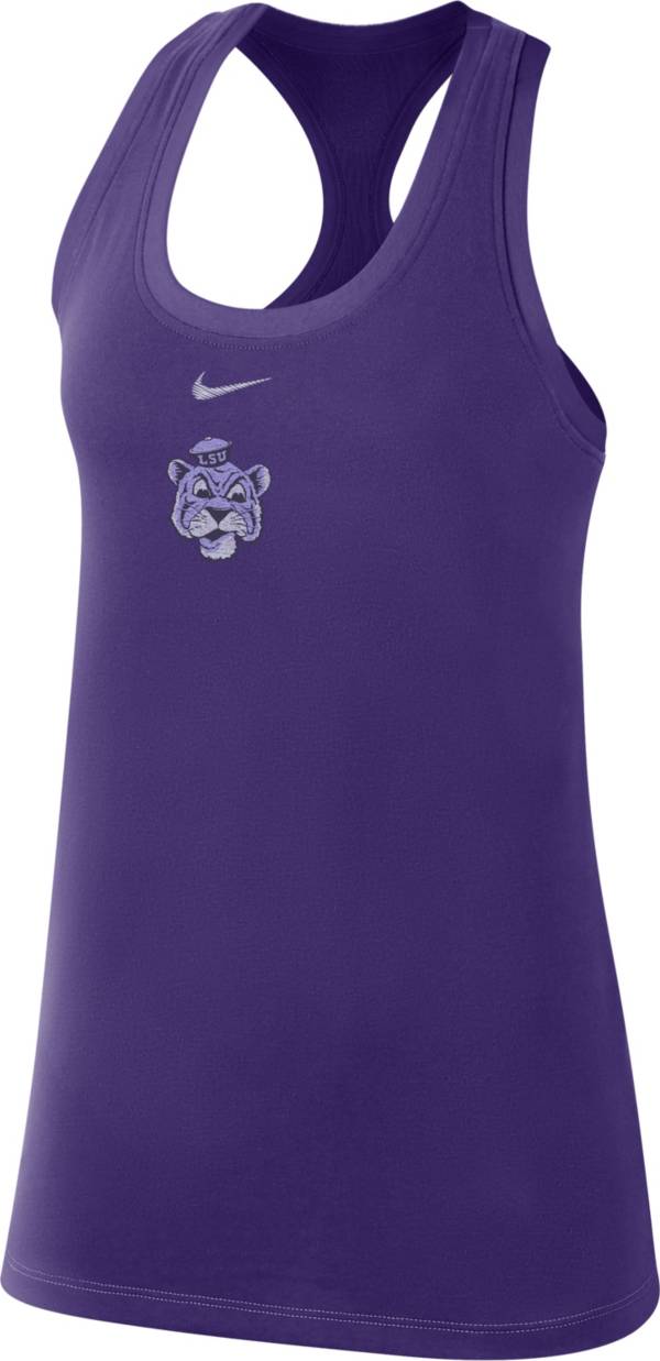 Nike Women's LSU Tigers Purple Varsity Stack Logo Tank Top product image