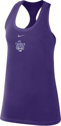 Nike Women's LSU Tigers Purple Varsity Stack Logo Tank Top