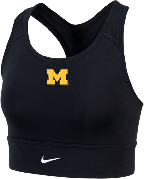 Nike Women's Michigan Wolverines Black Dri-FIT Longline Sports Bra product image