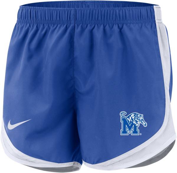 Nike Women's Memphis Tigers Blue Dri-FIT Tempo Shorts
