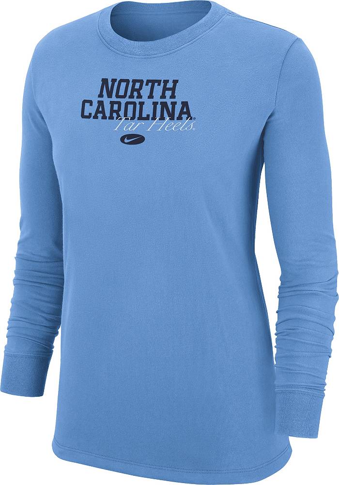 North Carolina Tar Heels WEAR by Erin Andrews Women's Long Sleeve Button-Up  Shirt & Pants Sleep Set - Carolina Blue