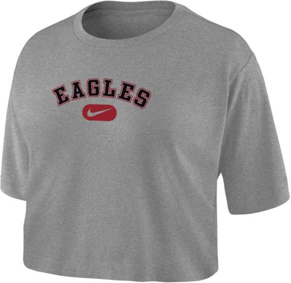 Nike Women's North Carolina Central Eagles Grey Dri-FIT Cotton Crop T-Shirt product image