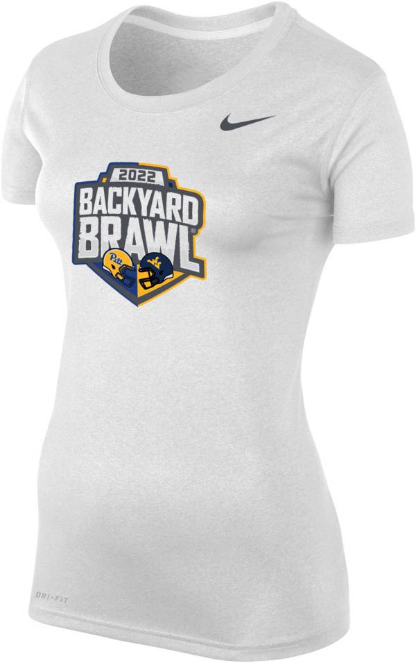Nike Women's Pitt Panthers vs West Virginia Mountaineers White 2022 Backyard Brawl Football T-Shirt product image