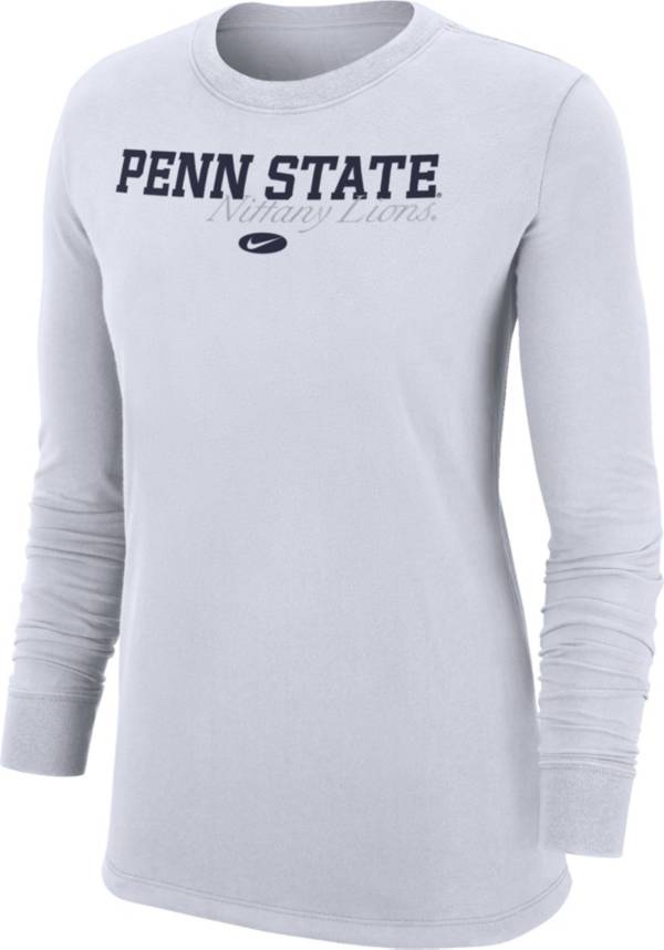 Nike Women's Penn State Nittany Lions White Crew Long Sleeve T-Shirt product image