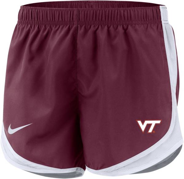 Nike Women's Virginia Tech Hokies Maroon DriFIT Tempo Shorts Dick's
