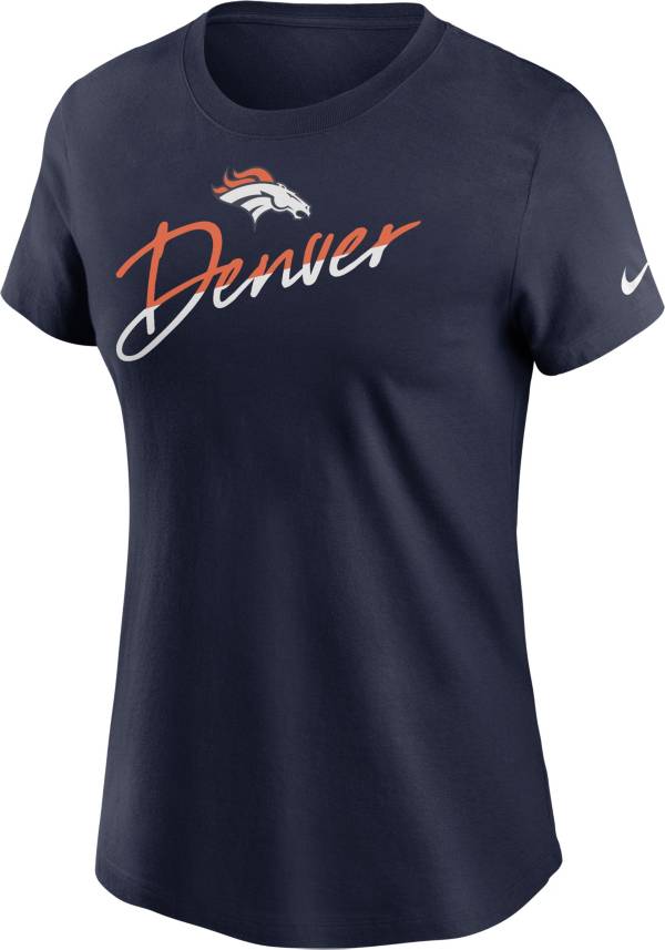 Nike Women's Denver Broncos City Roll Navy T-Shirt product image