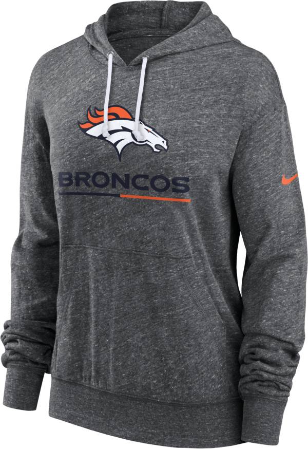 Nike Women's Denver Broncos Grey Gym Vintage Pullover Hoodie product image